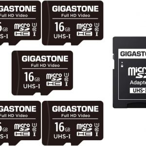 GIGASTONE 128GB 10-Pack Micro SD Card, 4K Video Pro, GoPro, Surveillance, Security Camera, Dash Cam, Drone, 85MB/s MicroSDXC Memory Card UHS-I Class 10, with Adapter