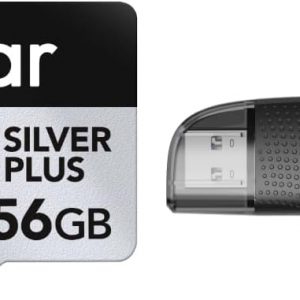 Lexar 128GB (2-Pack) Professional Silver Plus Micro SD Card, UHS-I, C10, U3, V30, Full HD & 4K, Up to 205/150 MB/s microSDXC Memory Card, for Videographers, Gamers (LMSSIPL128G-B2ANU)