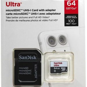 SanDisk Ultra 32GB UHS-I/Class 10 Micro SDHC Memory Card With Adapter - SDSDQUAN-032G-G4A