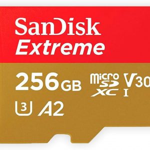 SanDisk 256GB Extreme MicroSDXC UHS-I Memory Card - C10, U3, V30, 4K, A2, Micro SD - SDSQXA1-256G-GN6MN