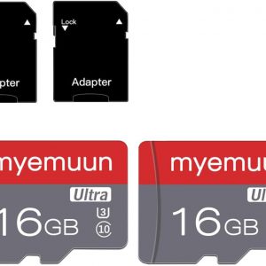 64GB Micro SD Card 2-Pack, C10 High Speed, with Adapter for Tablet,Game Console and Dash Cam (2 x 64GB)