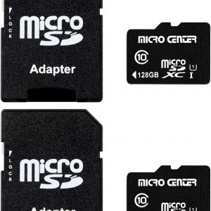 INLAND Micro Center 32GB Class 10 MicroSDHC Flash Memory Card with Adapter for Mobile Device Storage Phone, Tablet, Drone & Full HD Video Recording - 80MB/s UHS-I, C10, U1 (2 Pack)