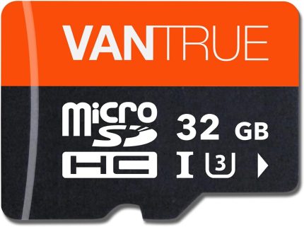 Vantrue 256GB microSDXC UHS-I U3 4K UHD Video High Speed Transfer Monitoring SD Card with Adapter for Dash Cams, Body Cams, Action Camera, Surveillance & Security Cams image 0