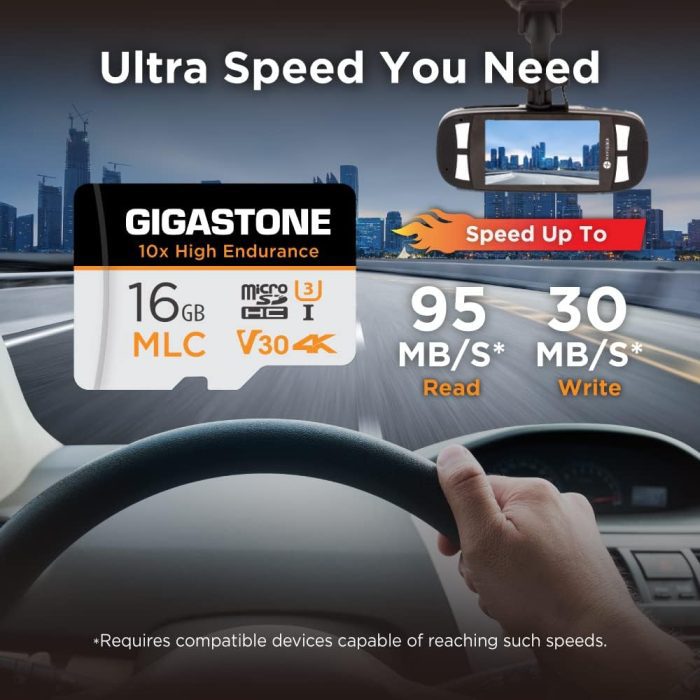 [5-Yrs Free Data Recovery] GIGASTONE 256GB Micro SD Card, High Endurance Pro Series Speed Up to 100MB/s, Compatible with REDTIGER ROVE VIOFO VANTRUE PRUVEEO ARIFAYZ Dash Cam, MicroSDXC UHS-I A1 V30 U3 image 2