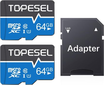 TOPESEL 5-Pack 64GB Micro SD Card Class 10 Micro-SDXC Memory Card UHS-I, High Speed Flash TF Card for Security Camera/Smartphone/Drone/Dash Cam/Tablet/PC, C10, U1, 64GB 5Pack image 0